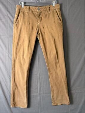 RSQ Seattle Skinny Tapered Chino Pants Mens 30x30 Brown Khaki Stretch